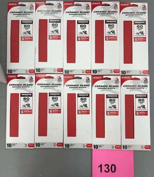 (10) PACKS OF DIABLO SANDING SHEETS