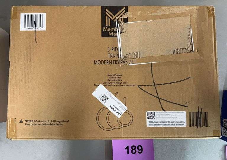 3PC TRI PLY MODERN FRY PAN SET IN BOX