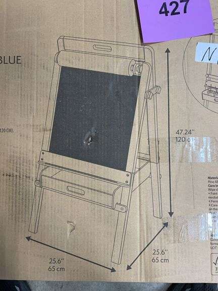 KIDS CREATIVE EASEL IN BOX - BLUE