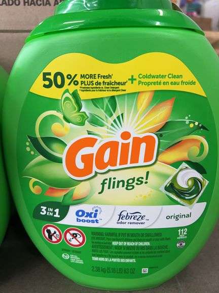 (4) PACKS OF GAIN FLINGS