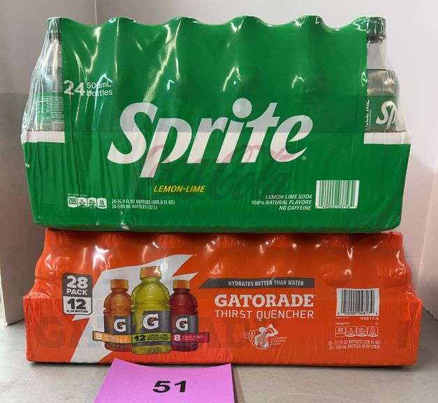 (2) PACKS OF DRINKS - GATORADE & SPRITE