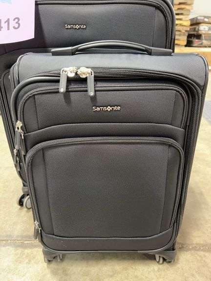 SAMSONITE 2PC SOFTSHELL LUGGAGE SET - BLACK