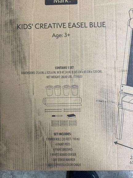 KIDS CREATIVE EASEL IN BOX - BLUE