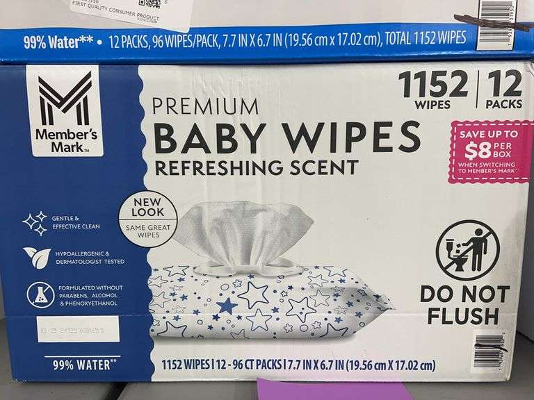 (2) BOXES OF BABY WIPES