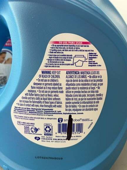 (2) JUGS OF SUAVITEL FABRIC SOFTENER