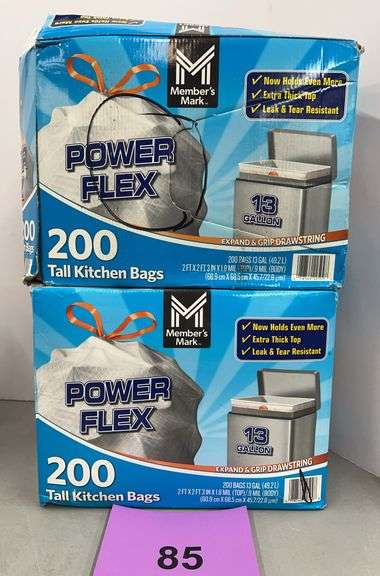 (2) BOXES OF TRASH BAGS