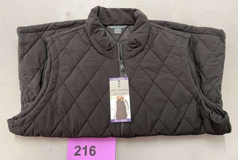 WOMENS FREE COUNTRY QUILTED VEST - SIZE XXL