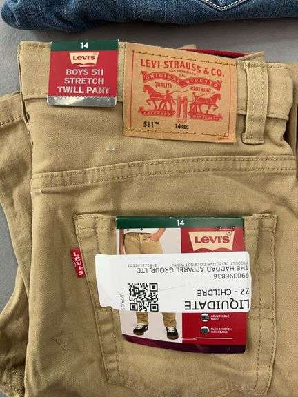 (2) PAIRS OF BOYS LEVIS PANTS - SIZE 14