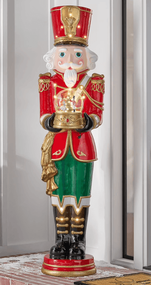 6FT PRE LIT MUSICAL GRAND NUTCRACKER IN BOX