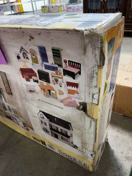 AS IS - KIDS CLASSIC MANSION DOLLHOUSE IN BOX