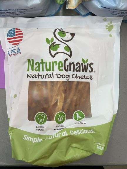 (3) BAGS OF DOG TREATS - NUDGES & NATUREGNAWS