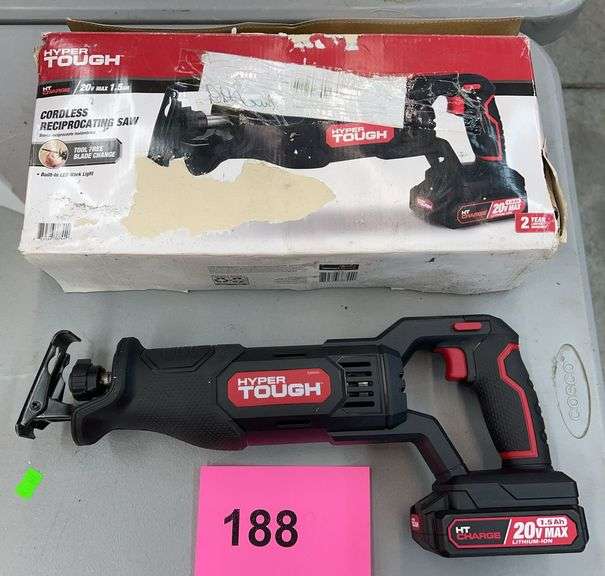 HYPER TOUGH CORDLESS RECIPROCATING SAW W/ BOX