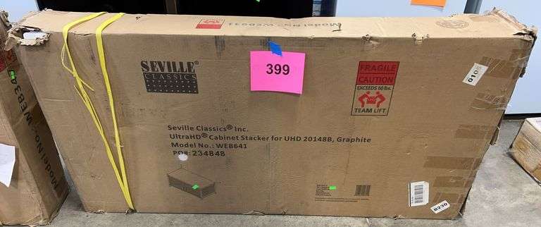 SEVILLE CLASSICS CABINET STACKER IN BOX - GRAPHITE