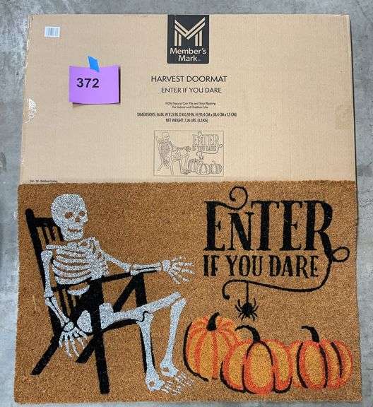 (2) HARVEST DOORMATS - ENTER IF YOU DARE