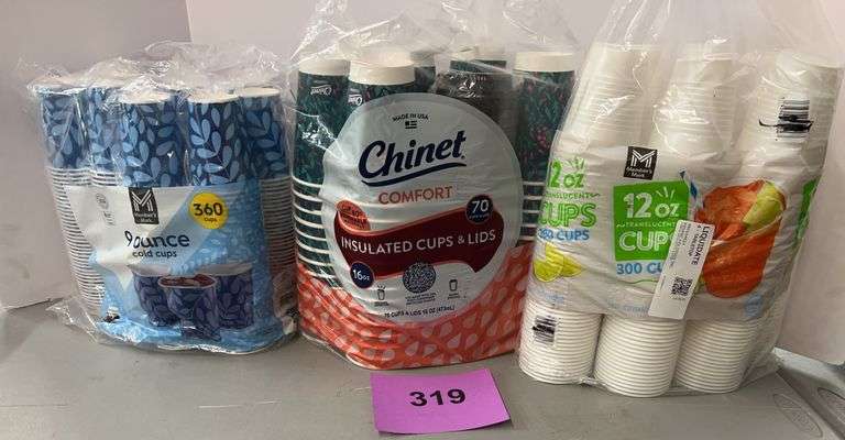 (3) PACKS OF PAPER/ PLASTIC CUPS
