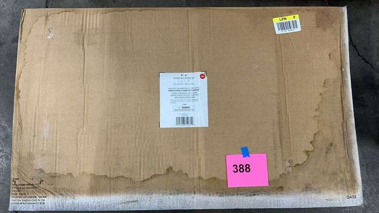 AS IS - THRESHOLD WICKER & METAL PATIO LOVESEAT IN BOX