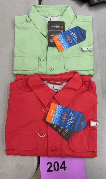 (2) MENS HABIT COASTAL VILLA RIVER SHIRTS - SIZE S
