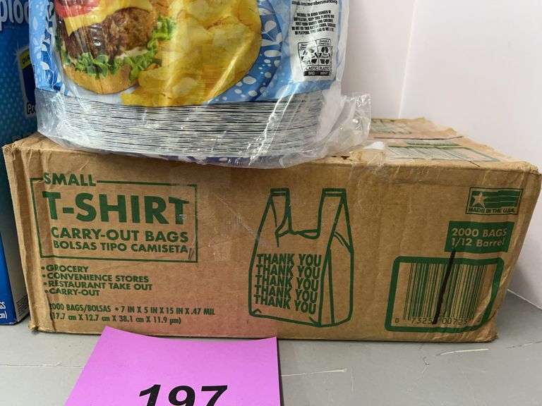 3PC SERVEWARE LOT - BAGS & PLATES