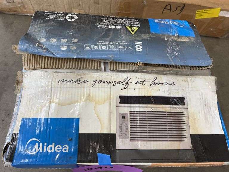 AS IS - MIDEA WINDOW AIR CONDITIONER IN BOX