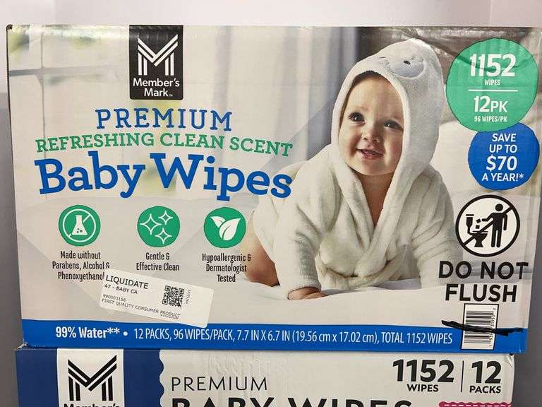 (2) BOXES OF BABY WIPES