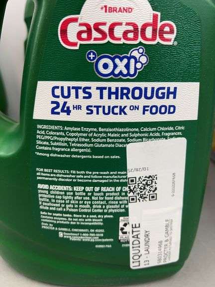 (3) JUGS OF CASCADE DISH DETERGENT