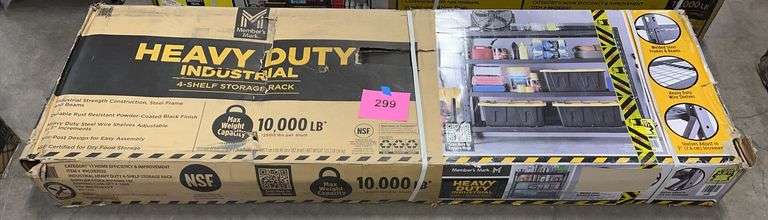HEAVY DUTY 4 SHELF STORAGE RACK IN BOX