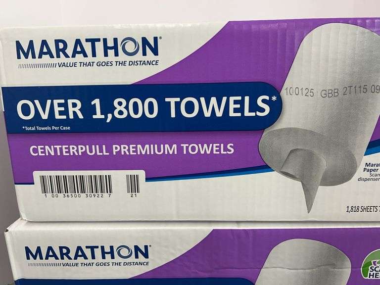 (2) BOXES OF MARATHON PAPER TOWELS