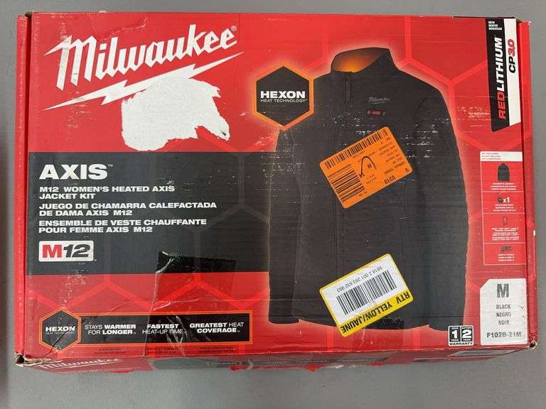 MILWAUKEE AXIS M12 WOMENS HEATED JACKET KIT IN BOX SIZE MEDIUM