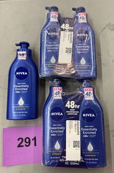 (5) BOTTLES OF NIVEA LOTION
