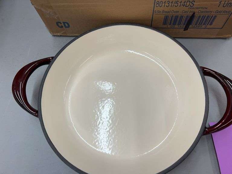 TRAMONTINA 9.5" BREAD OVEN W/ BOX - CRANBERRY