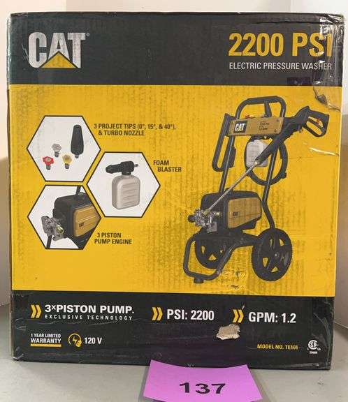 CAT ELECTRIC PRESSURE WASHER IN BOX