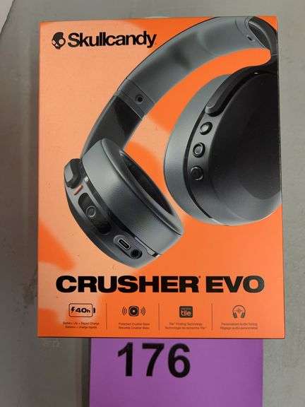 NEW SKULLCANDY CRUSHER EVO HEADPHONES IN BOX