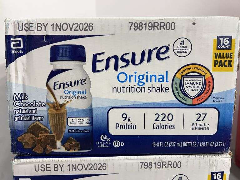 (2) BOXES OF ENSURE NUTRITION SHAKES