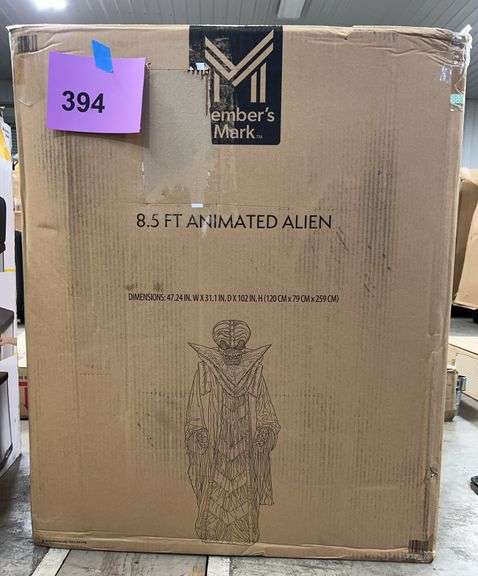 8.5FT ANIMATED ALIEN IN BOX