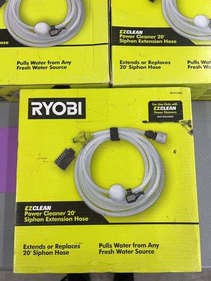 (5) RYOBI POWER CLEANER 20FT EXTENSION HOSES IN BOXES
