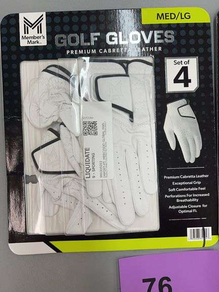 (2) PACKS OF GOLF GLOVES - SIZES M/L & L
