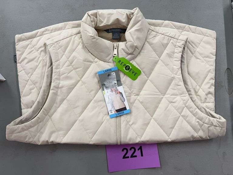 WOMENS FREE COUNTRY QUILTED VEST - SIZE L