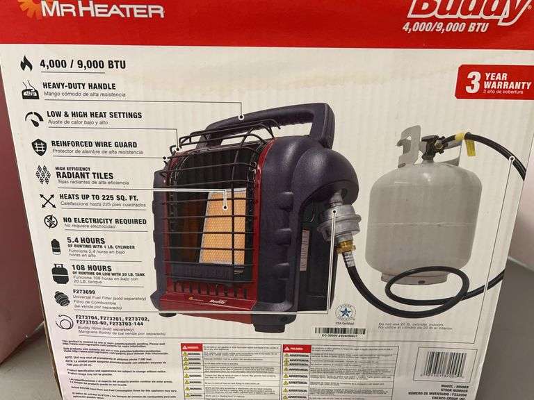 MR HEATER PORTABLE BUDDY HEATER IN BOX