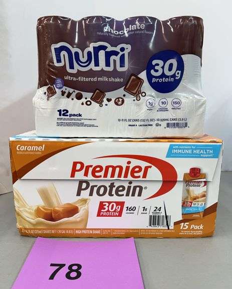 (2) PACKS OF PROTEIN SHAKES - NURRI & PREMIER