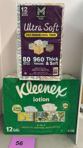 (2) PACKS OF FACIAL TISSUES