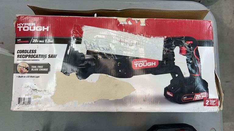 HYPER TOUGH CORDLESS RECIPROCATING SAW W/ BOX