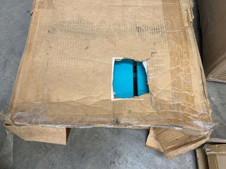 AS IS - POLYWOOD ADIRONDACK CHAIR IN BOX - TEAL