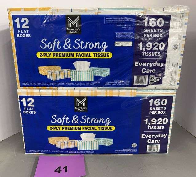 (2) PACKS OF FACIAL TISSUES