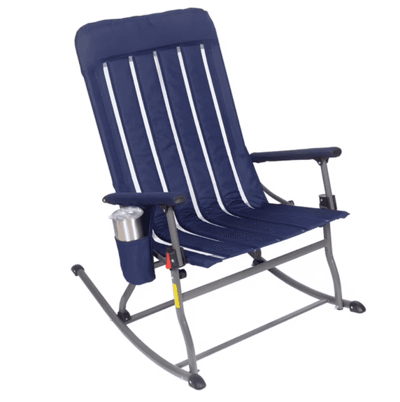 PORTABLE ROCKING CHAIR IN BOX - BLUE