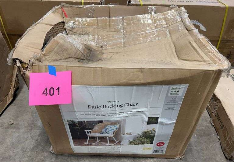 THRESHOLD WINDSOR PATIO ROCKING CHAIR IN BOX