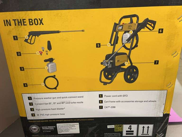 CAT ELECTRIC PRESSURE WASHER IN BOX