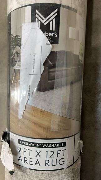 EVERWASH 9FTx12FT WASHABLE AREA RUG