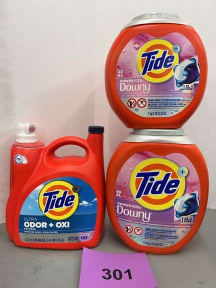 3PC TIDE LOT - DETERGENT & PODS