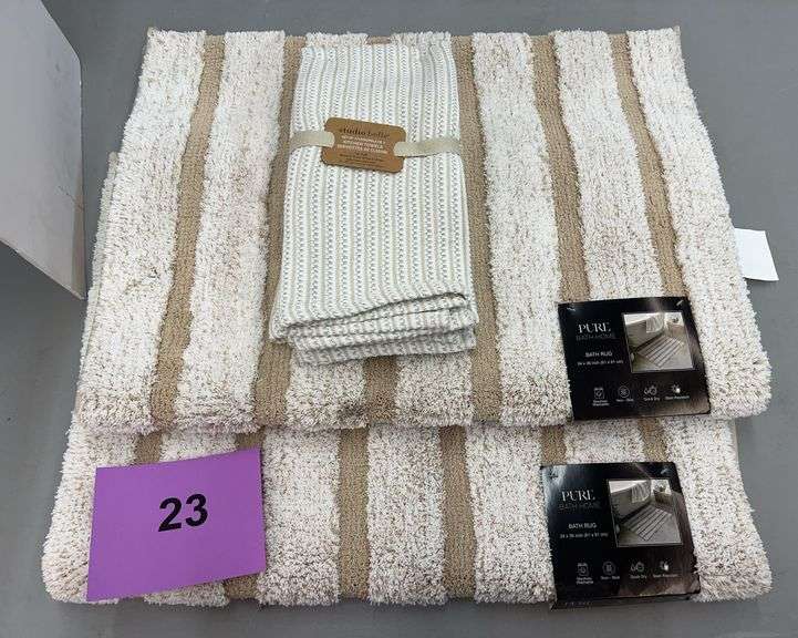 3PC HOME LOT - RUGS & TOWELS