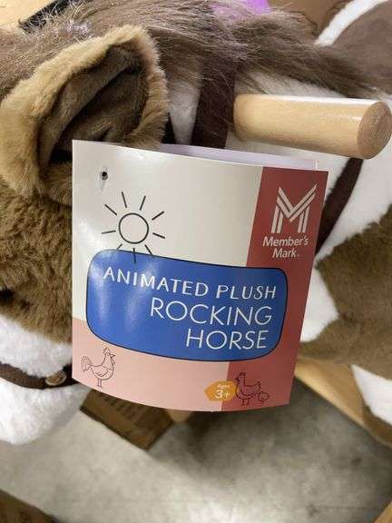 KIDS ANIMATED PLUSH ROCKING HORSE - Earl's Auction Company